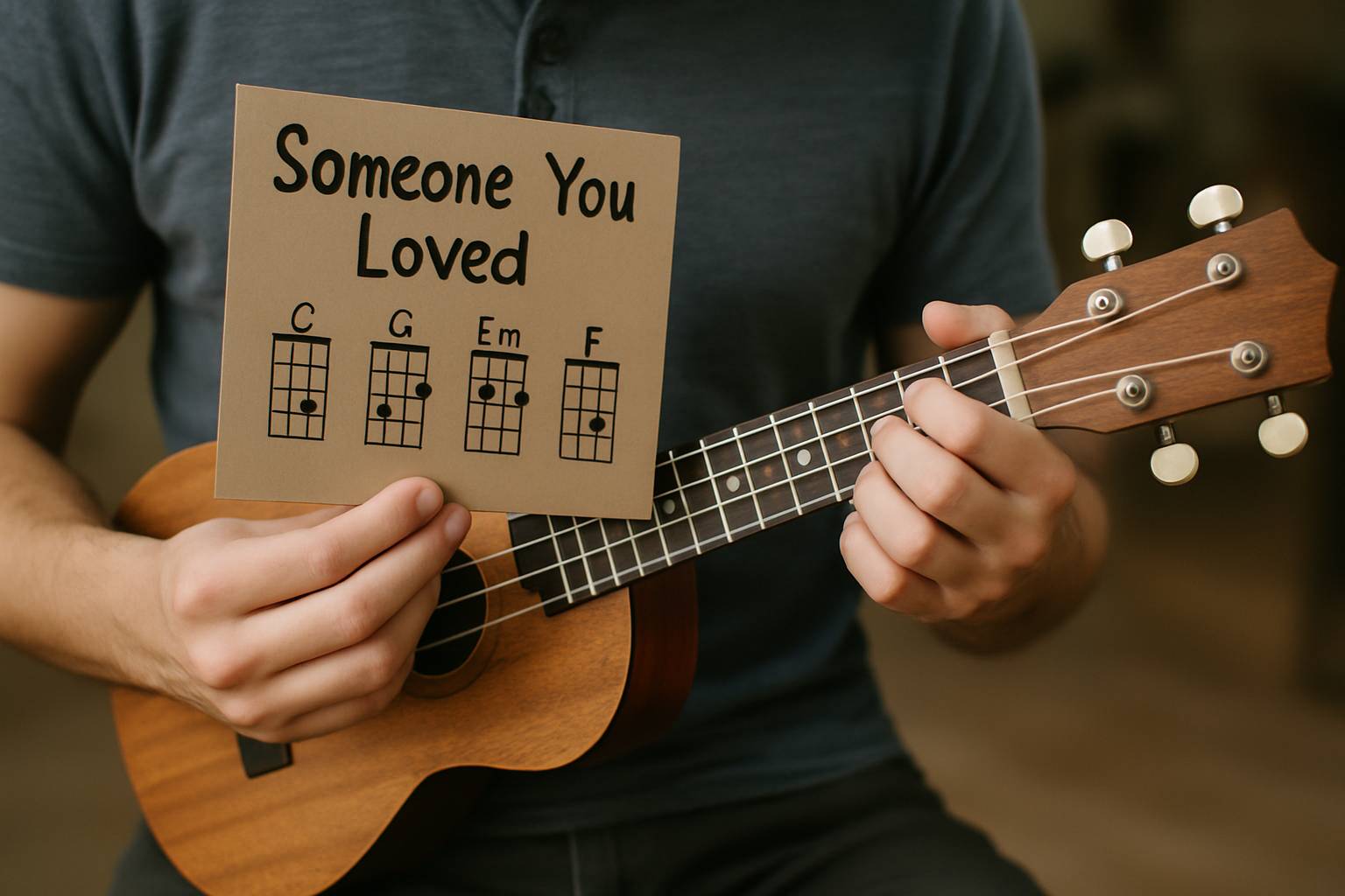Les accords magiques de someone you loved expliqués pour ukulélé